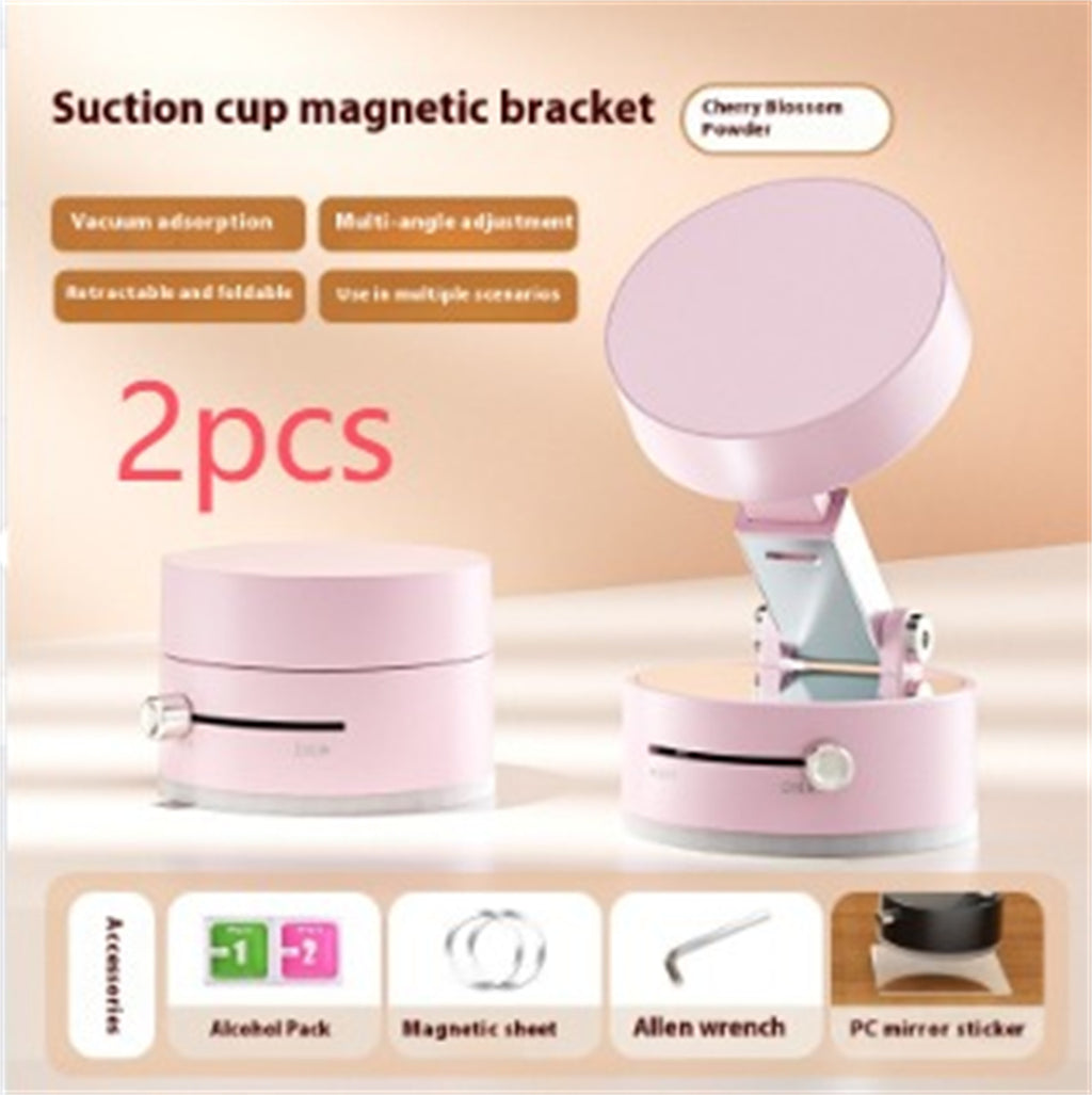 Magnetic Vacuum Car Phone Holder — Foldable, Hands-Free Mount
