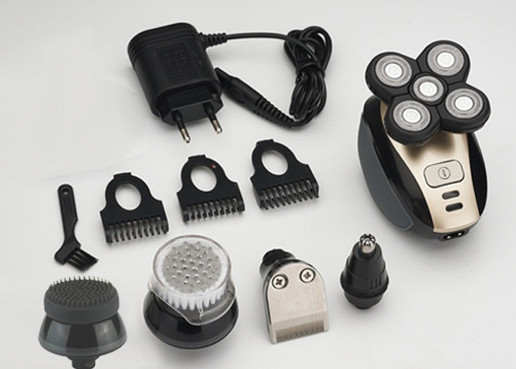 Men's 5-in-1 Electric Shaver & Grooming Kit — Rechargeable, Cordless