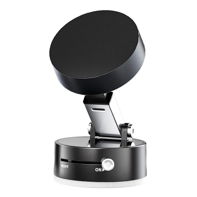Magnetic Vacuum Car Phone Holder — Foldable, Hands-Free Mount