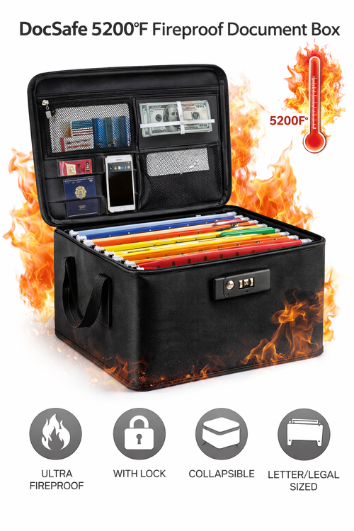DOCSAFE Fire Proof File Organizer