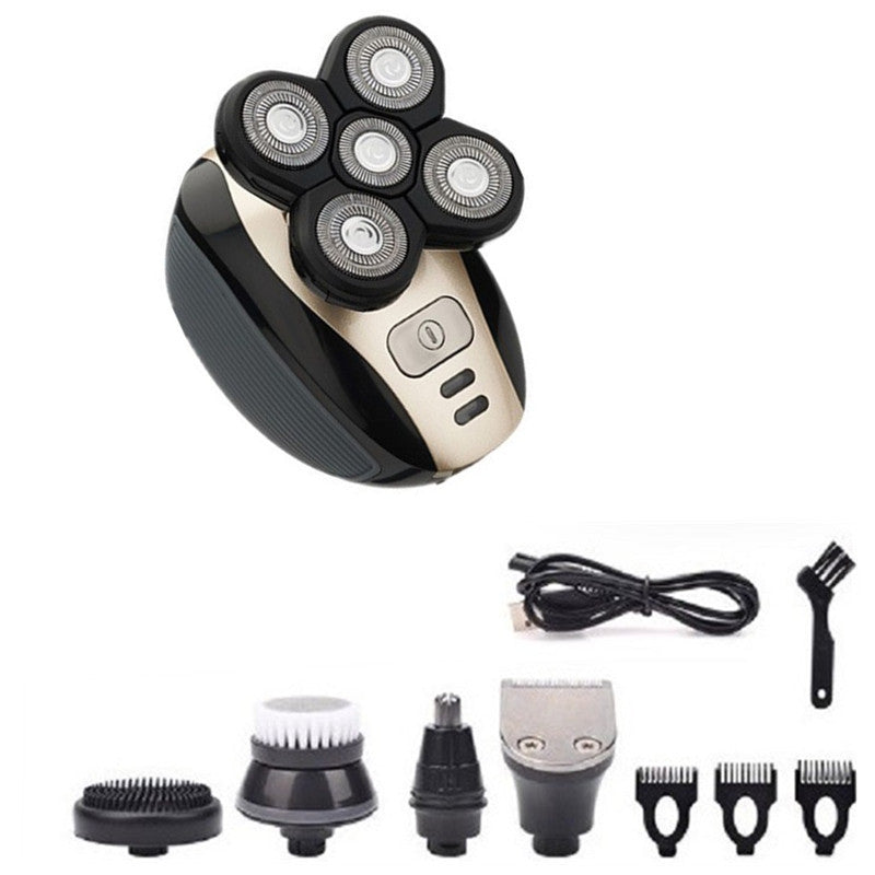 Men's 5-in-1 Electric Shaver & Grooming Kit — Rechargeable, Cordless
