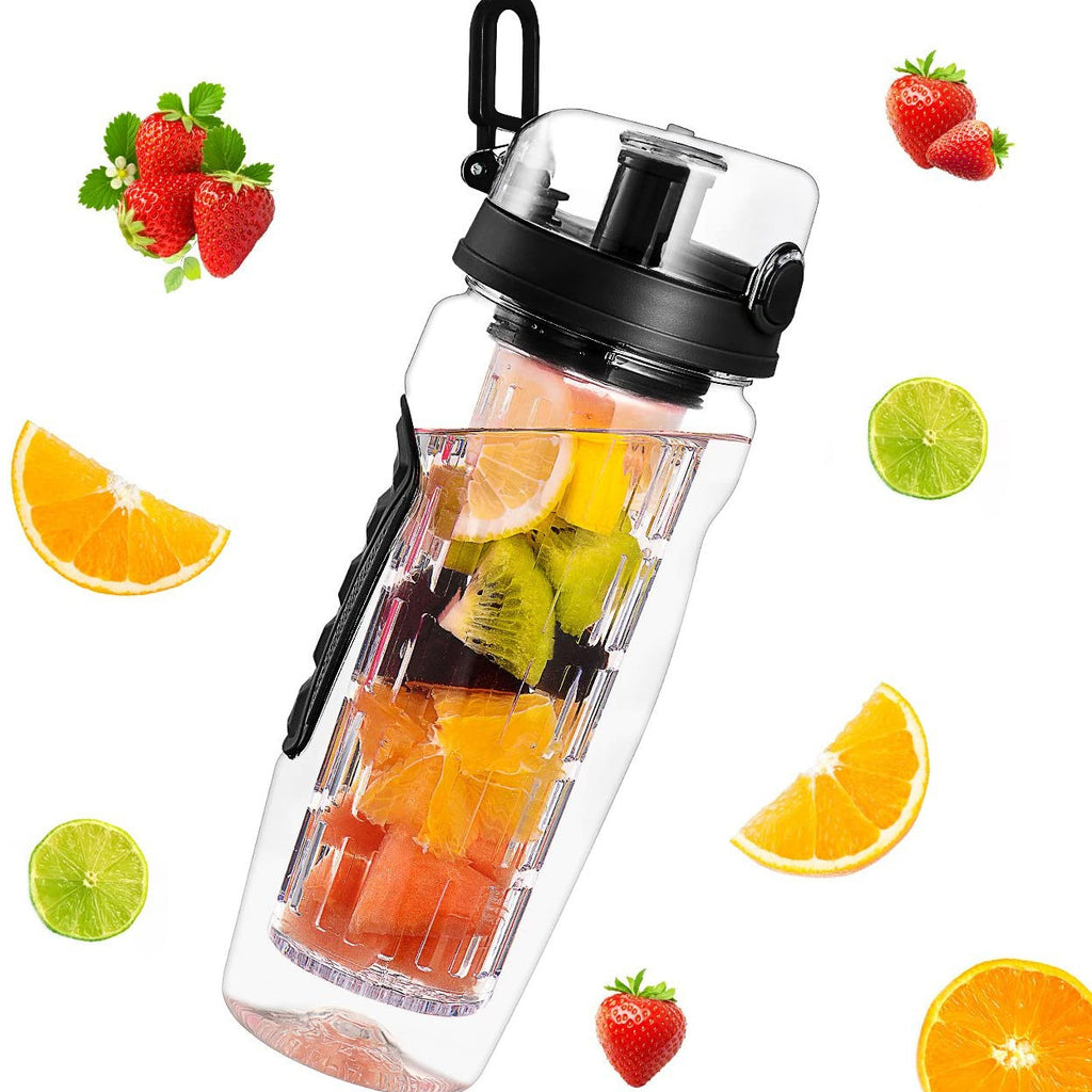 32oz Fruit Infuser Water Bottle — BPA Free, Leakproof